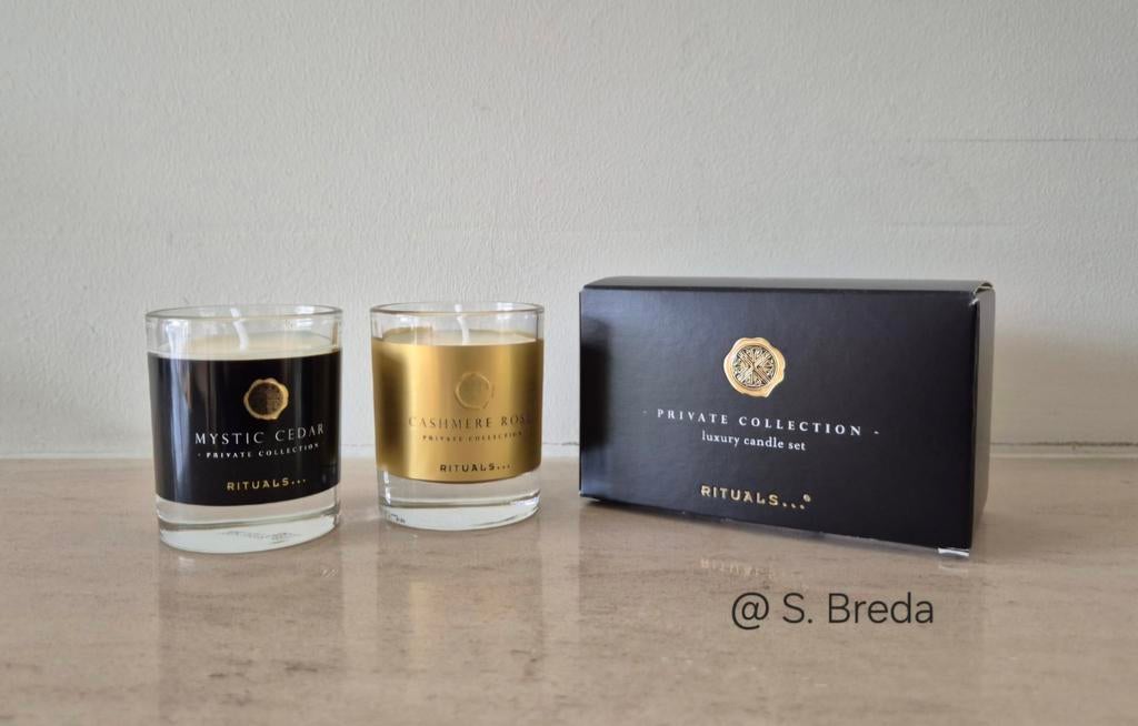 Rituals | Mystic Cedar & Cashmere Rose | Candle set, Huis en Inrichting, Ophalen, Overige materialen, Nieuw, Kaars