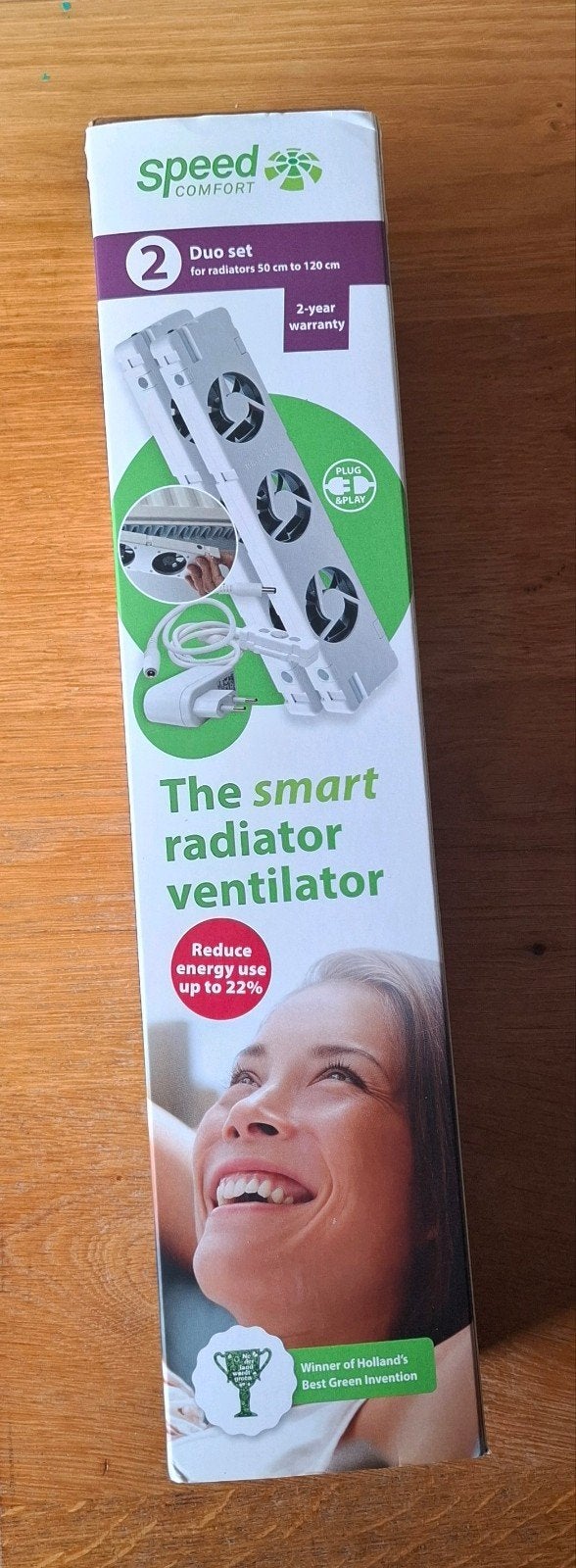 SpeedComfort Radiator Ventilator Duo Set (2 stuks), Minder dan 30 cm, Overige typen, Nieuw, Ophalen of Verzenden