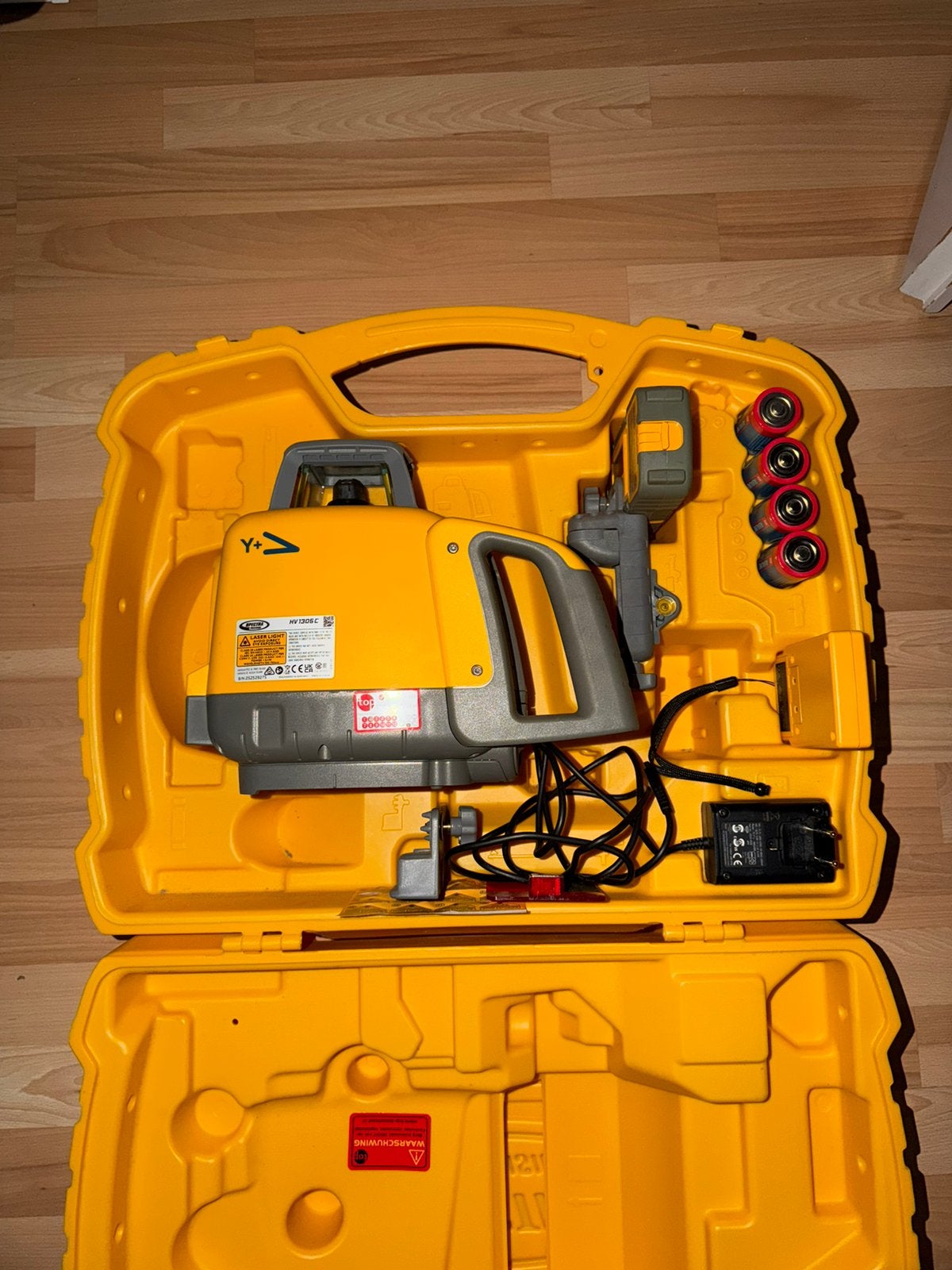 Spectra Precision HV1305C Bouwlaser – Complete Set – 3x gbr, Ophalen, Zo goed als nieuw