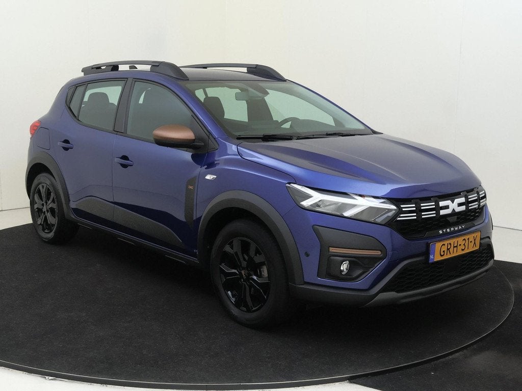 Dacia Sandero Stepway 1.0 TCe 100 ECO-G Up&Go | Apple Carpla, Auto's, Dacia, Voorwielaandrijving, Gebruikt, Euro 6, Blauw