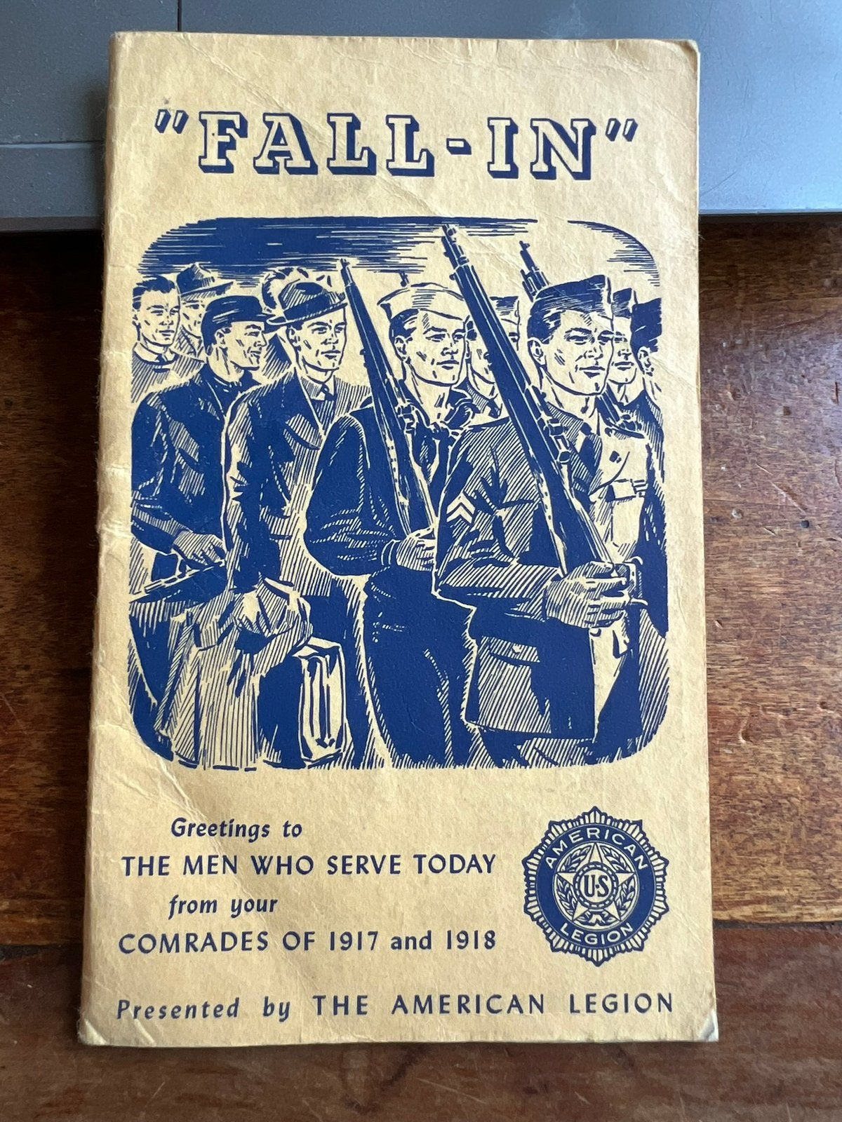 WO2 Amerikaans American Legion instructieboek rekruten 1941, Amerika, Verzenden, Boek of Tijdschrift