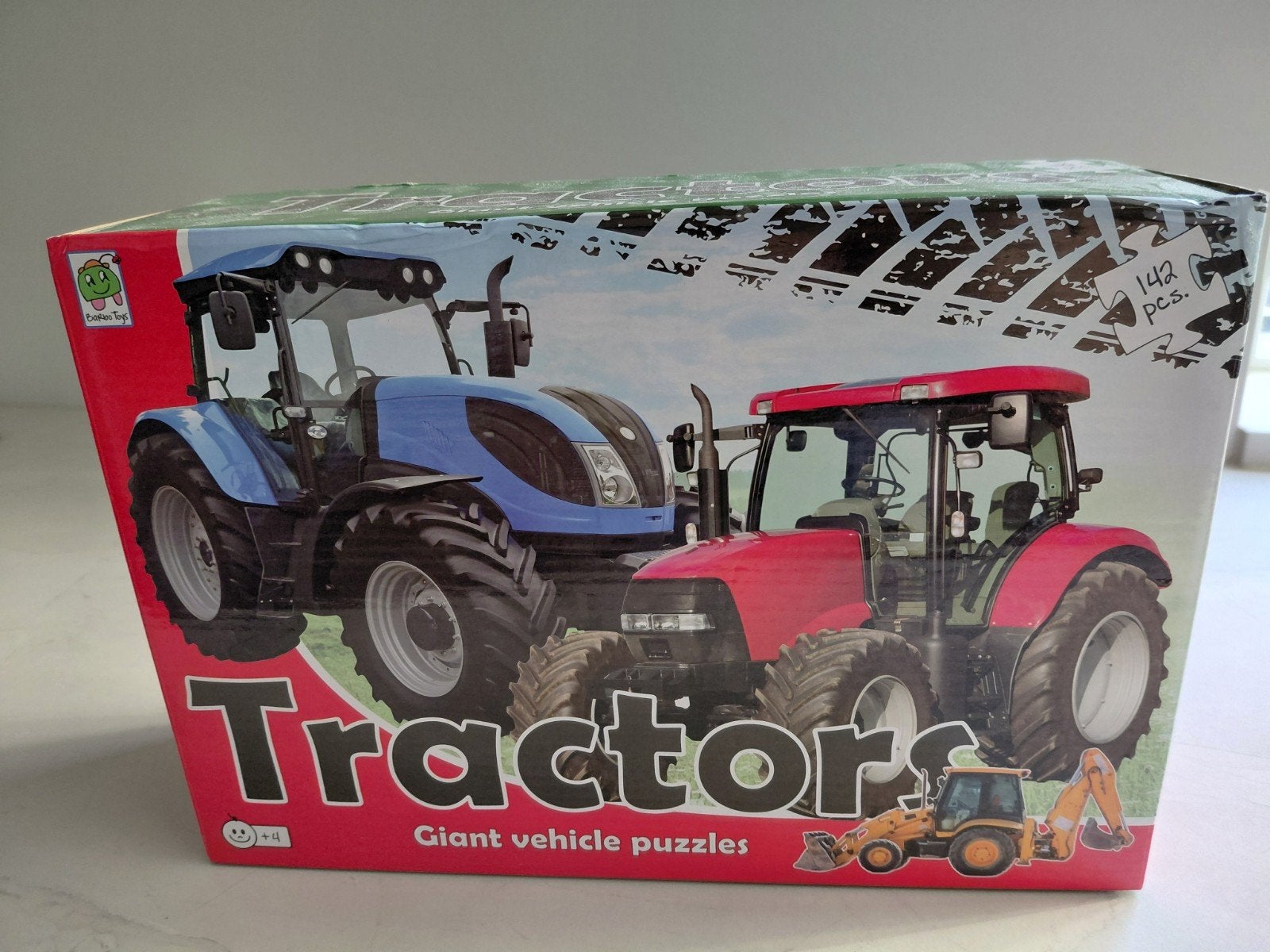 Te koop: 3 tractor puzzels in 1 doos, Ophalen of Verzenden, 10 tot 50 stukjes, Zo goed als nieuw, 4 tot 6 jaar