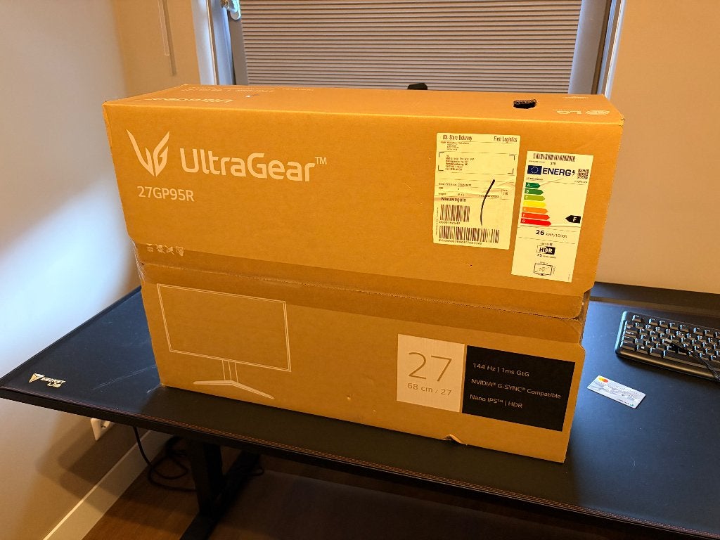 LG UltraGear 27GP95R-B – 27” 4K 144Hz Gaming Monitor, Computers en Software, Monitoren, Gebruikt, IPS, 101 t/m 150 Hz, Ultra HD (4K)