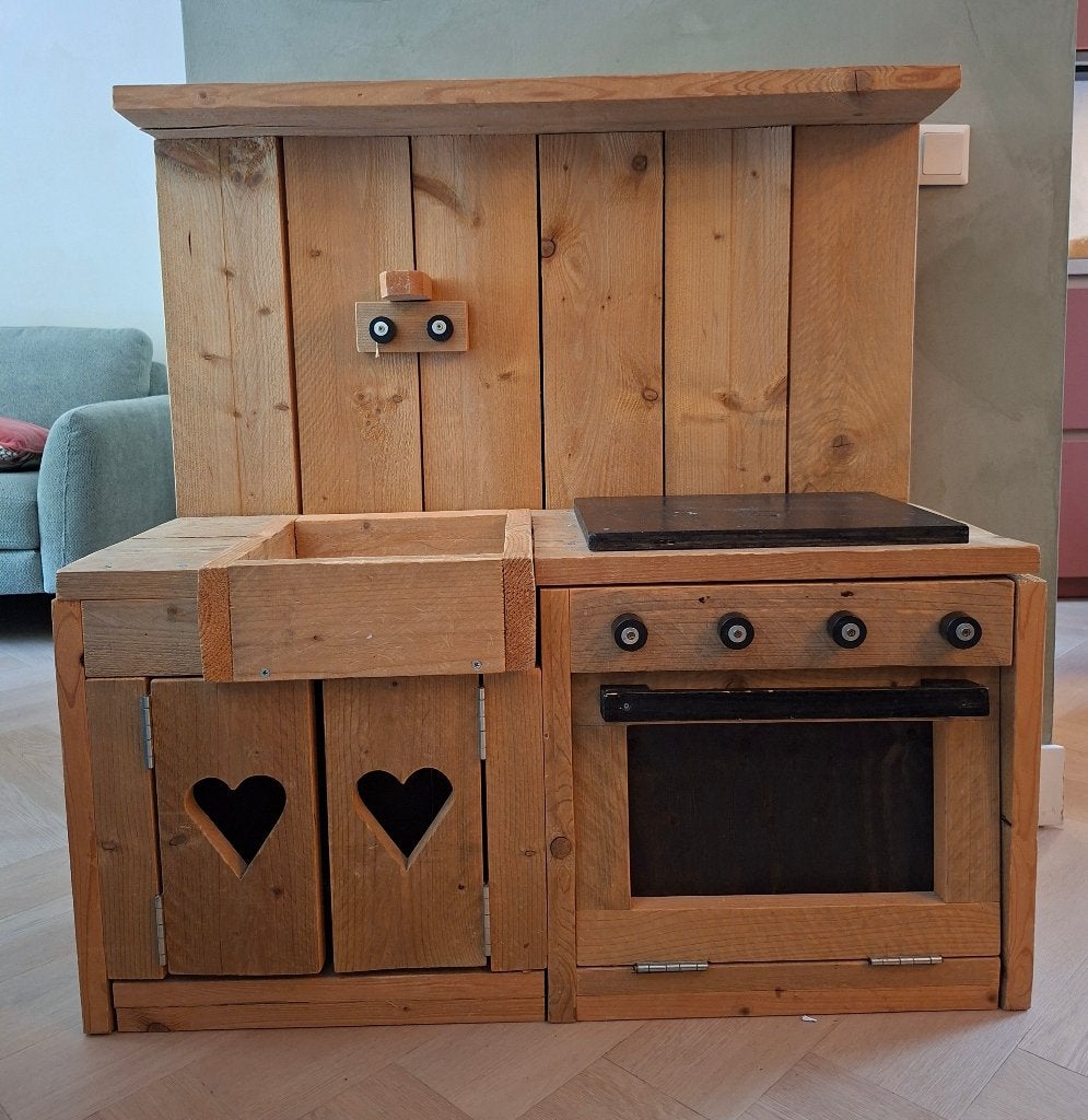 Speelkeuken, Ophalen, Gebruikt, Hout, Speelkeuken