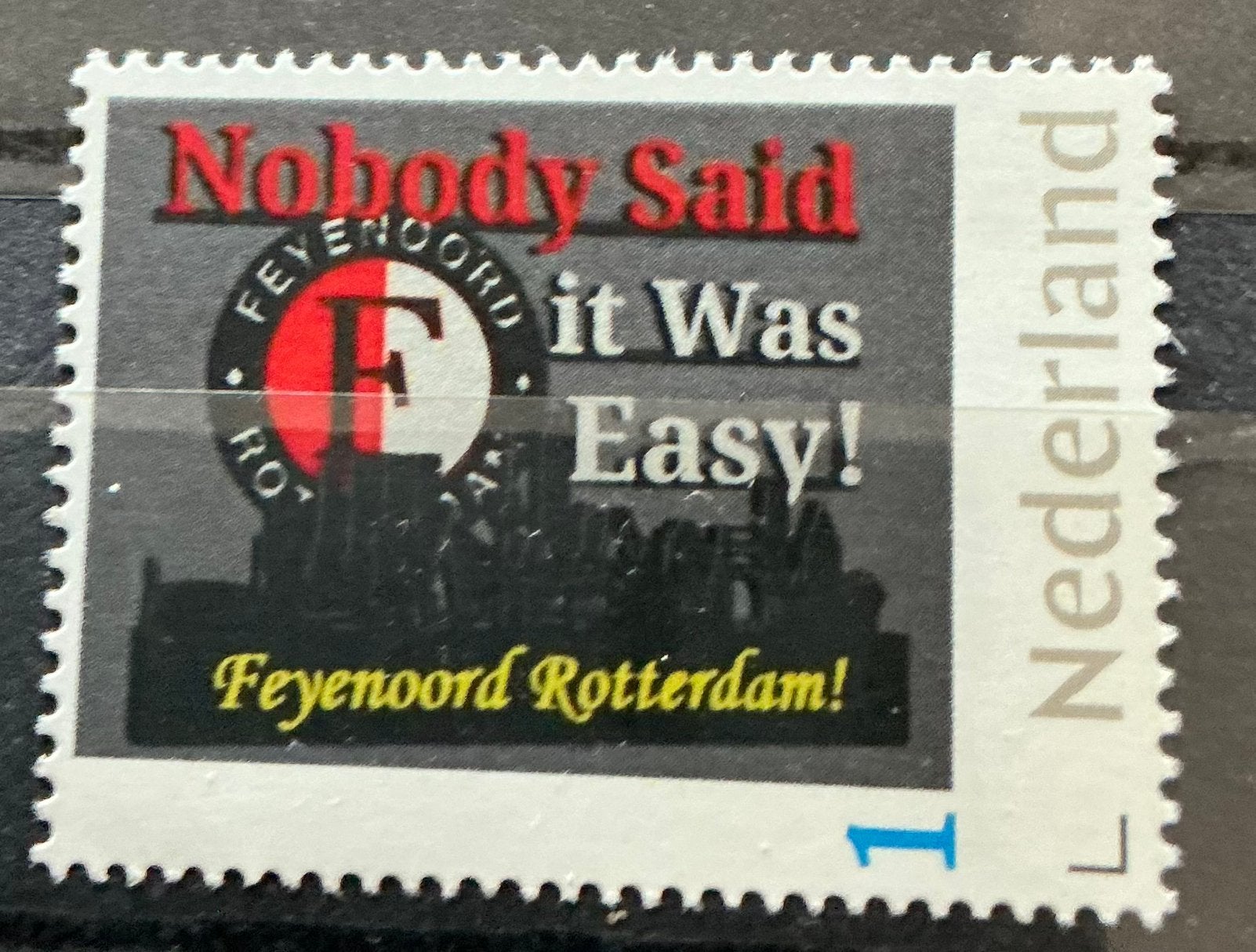 NEDERLAND PERSOONLIJKE FEYENNORD ZEGEL, Postzegels en Munten, Ophalen of Verzenden, Postfris