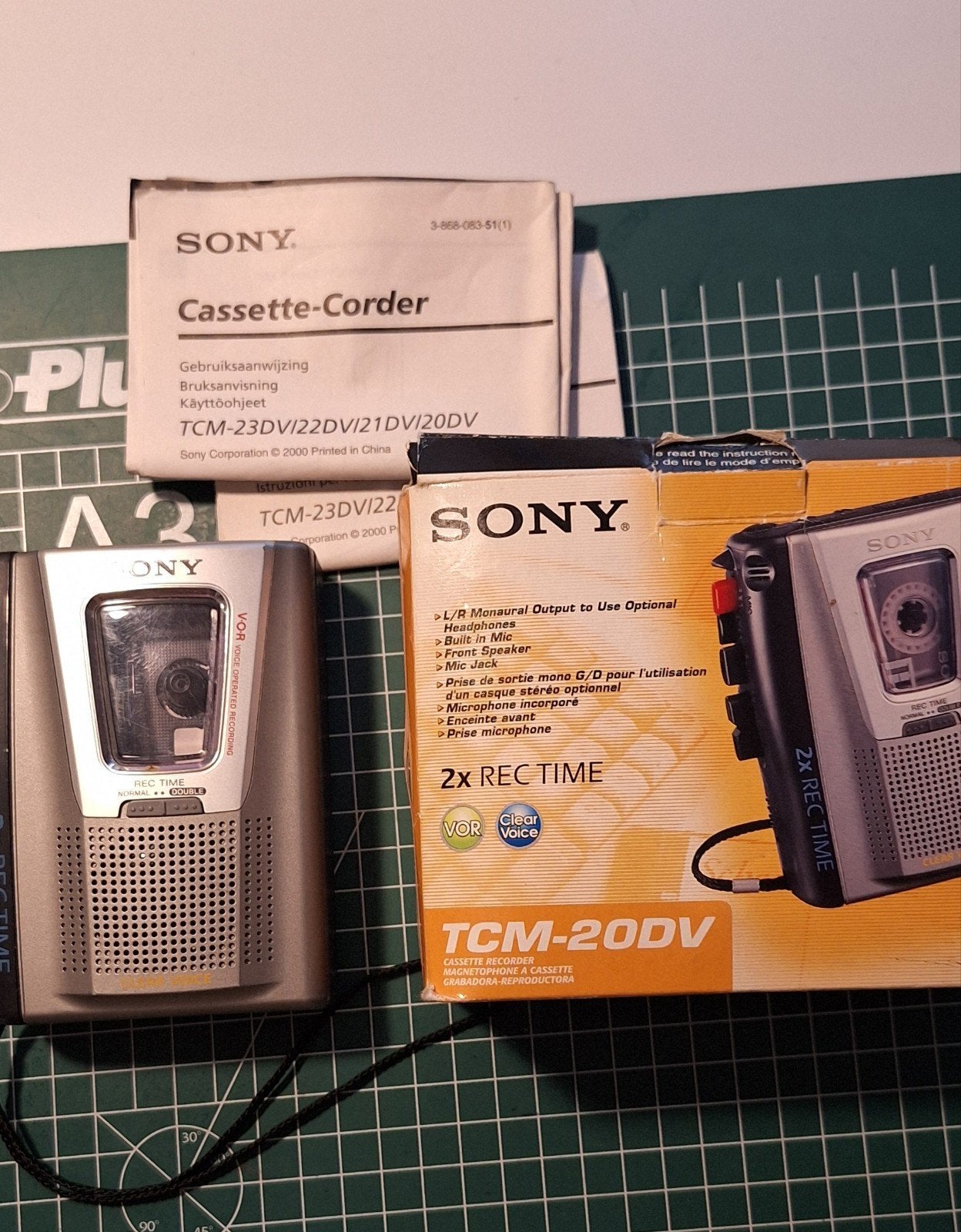 Sony Walkman TCM-20DV Cassette-Corder met 2x REC TIME, Audio, Tv en Foto, Walkmans, Discmans en Minidiscspelers, Ophalen of Verzenden