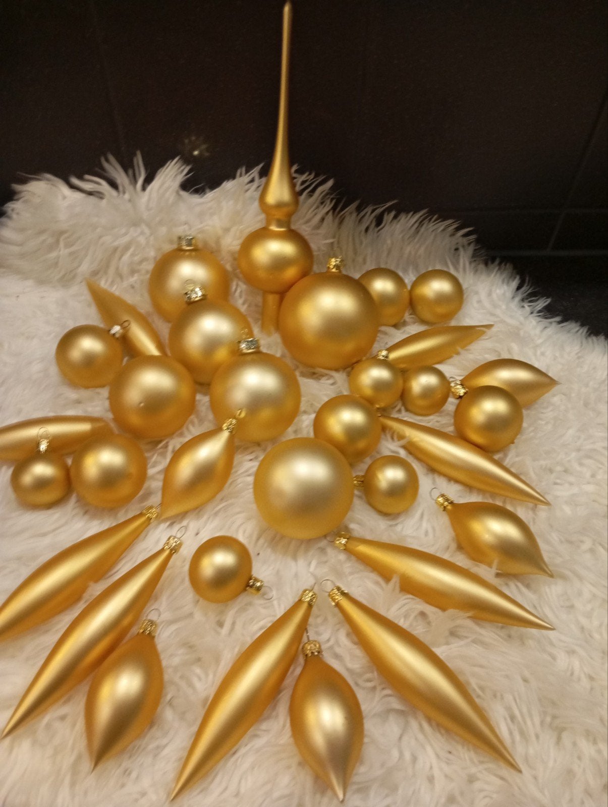 33 VINTAGE GOUDEN KERSTBALLEN/PIEK NU 20€ ALLES ZIE FOTO,S., Diversen, Ophalen of Verzenden