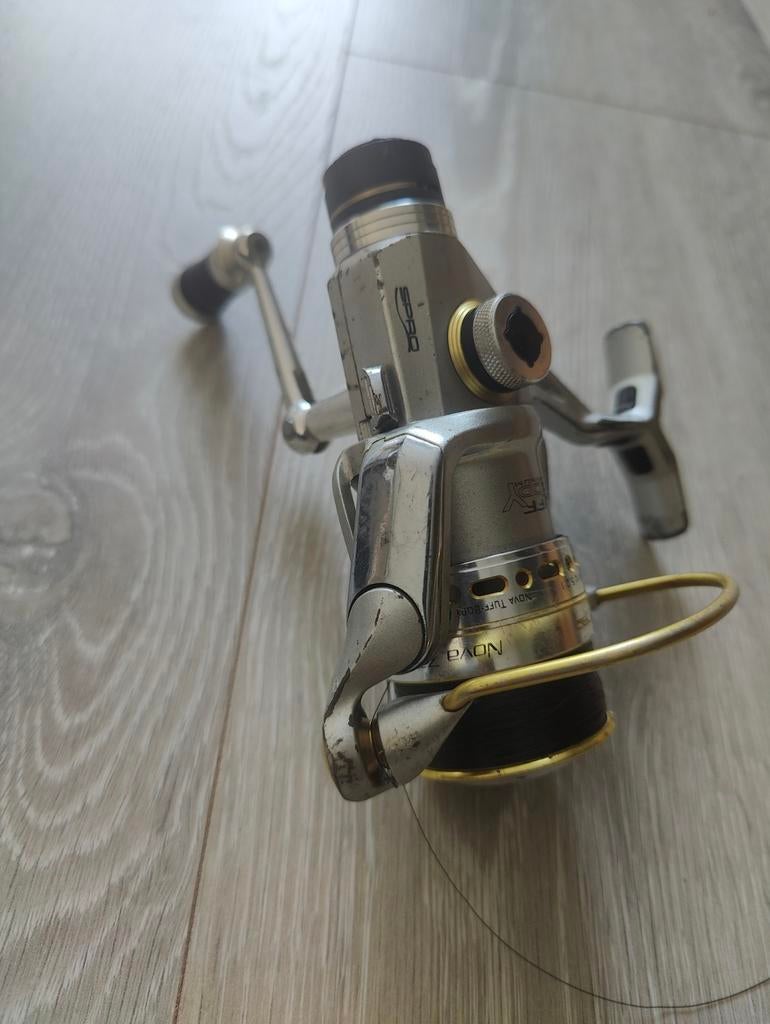 Spro Nova 720 Aluminium Molen met 25/100 Nylon Draad, Ophalen of Verzenden, Gebruikt