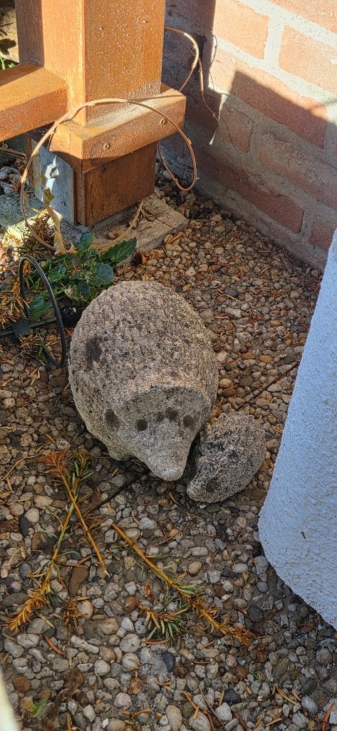 Gratis: tuinbeelden en waterornamenten, Tuin en Terras, Ophalen, Gebruikt, Steen, Mensenbeeld