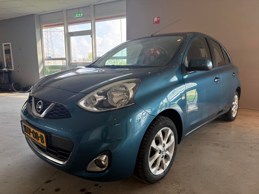 Nissan Micra 1.2 72KW 5DR 2014 Cruise/Clima/Stoelverwarming!, Voorwielaandrijving, Euro 5, Stof, Zwart
