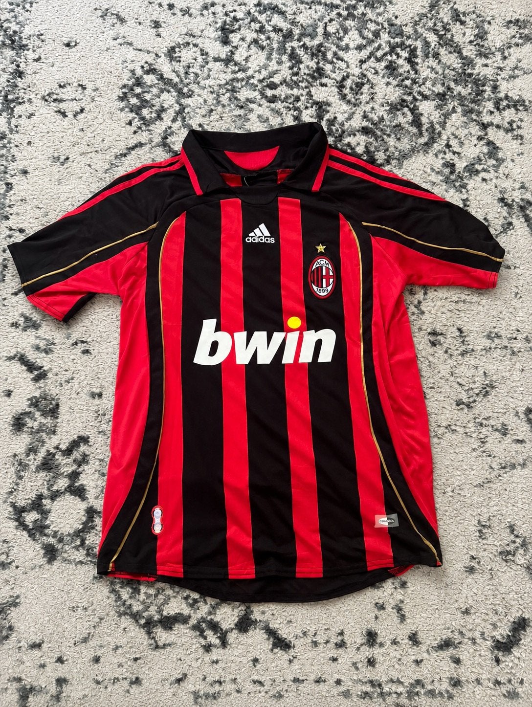 AC Milan retro voetbalshirt Kaká #22 Adidas Climacool Maat L, Kleding | Heren, Sportkleding, Maat 52/54 (L), Verzenden, Zo goed als nieuw