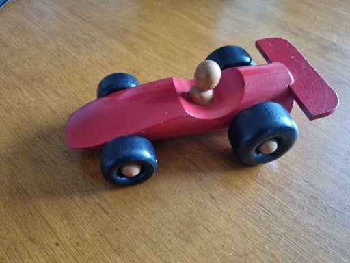 Ikea houten race auto, race wagen, Formule 1, Ophalen of Verzenden, Zo goed als nieuw, Formule 1