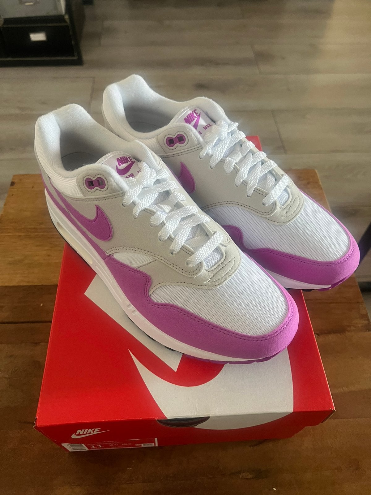Nike air max 1 Wmns Fuchsia Dream 43 Wmns Nieuw, Verzenden, Wit, Sneakers of Gympen, Zo goed als nieuw