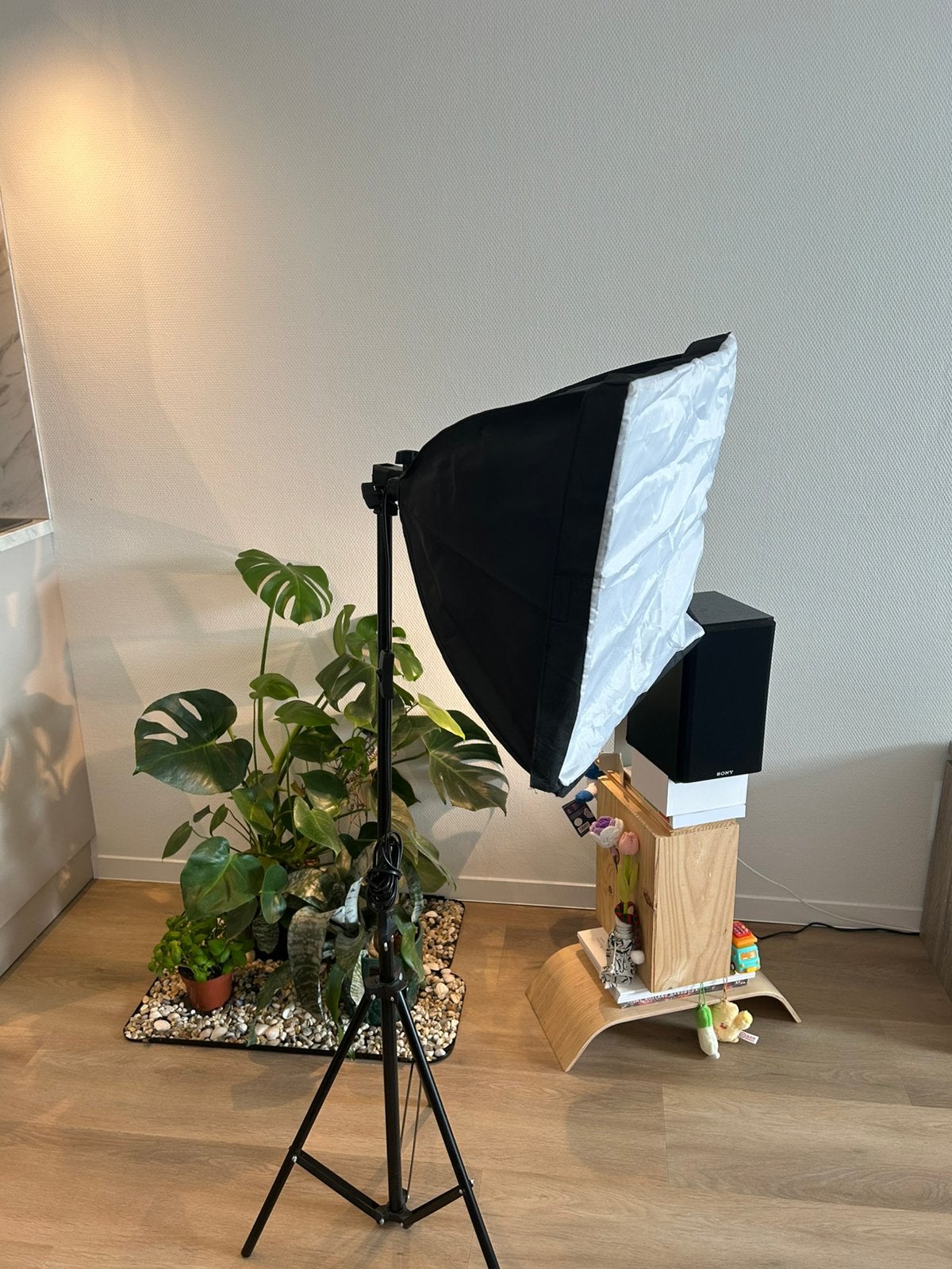 3x Fotostudio verlichting - 55W CFL lampen 5500k en softbox, Audio, Tv en Foto, Fotografie | Fotostudio en Toebehoren, Ophalen