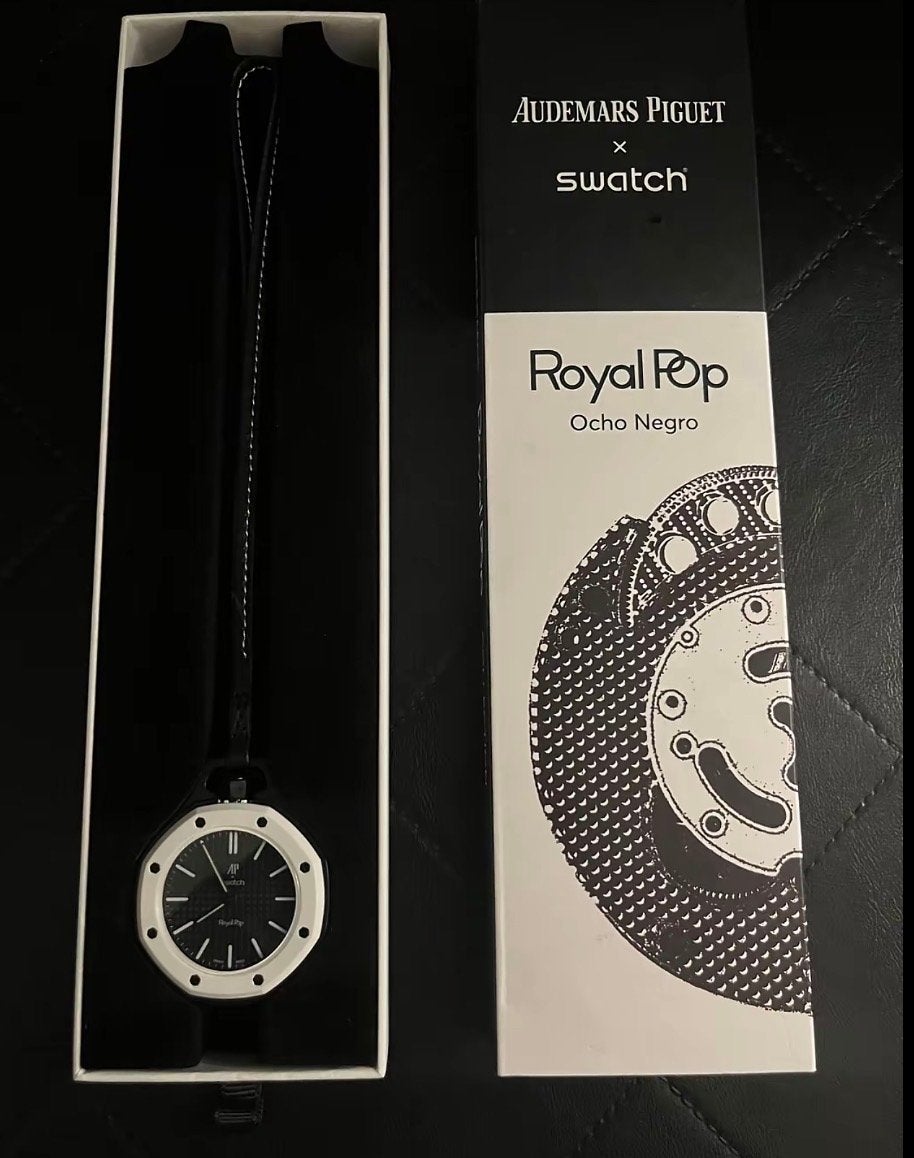 Audemars Piguet x Swatch Royal Pop Ocho Negro, Kunststof, Polshorloge, Swatch, Nieuw