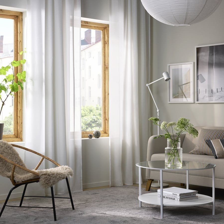 IKEA HILJA inbetween gordijnen 2 x 2 paar, Huis en Inrichting, Stoffering | Behang, Ophalen of Verzenden