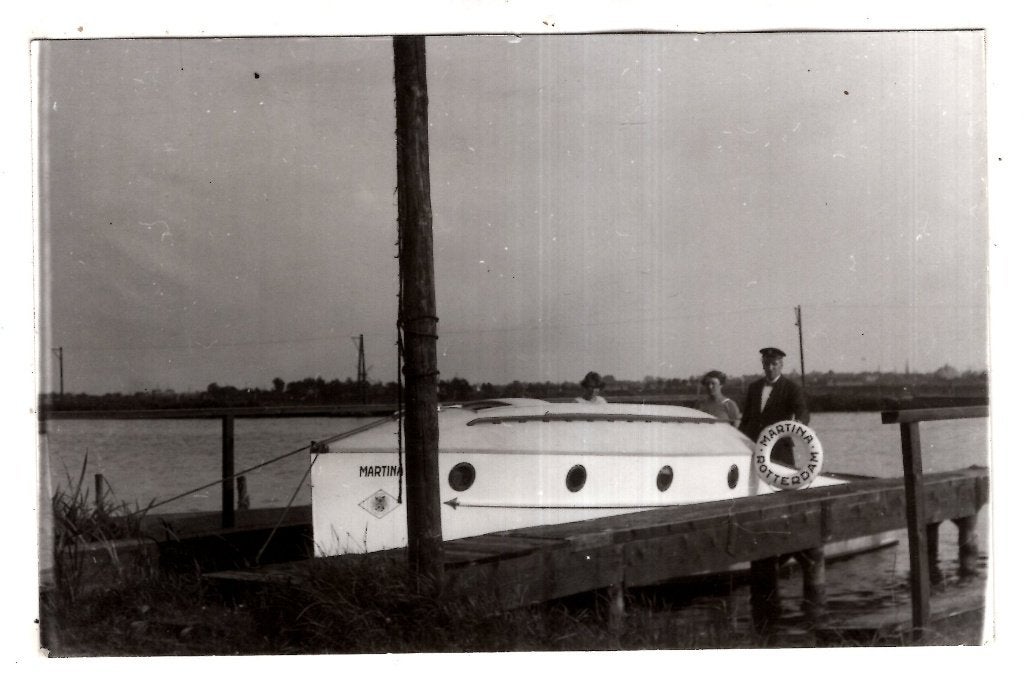 Rotterdam  Fam Nijholt jacht  Martina, Verzenden, 1920 tot 1940, Ongelopen, Zuid-Holland