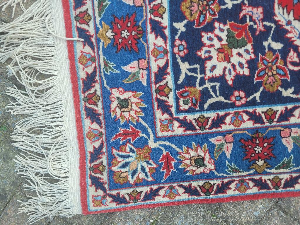 Vintage wollen vloerkleed uit Iran hand geknoopt, Heikant 21 Kaatsheuvel, 150 tot 200 cm, Belle Vieille Brocante, Ophalen of Verzenden