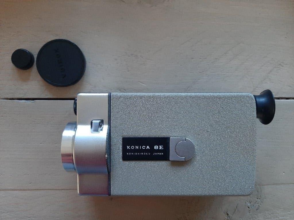 Vintage filmcamera's Konica 8E en Bauer Star 4 (werkend), Verzamelen, Ophalen of Verzenden, 1960 tot 1980, Filmcamera
