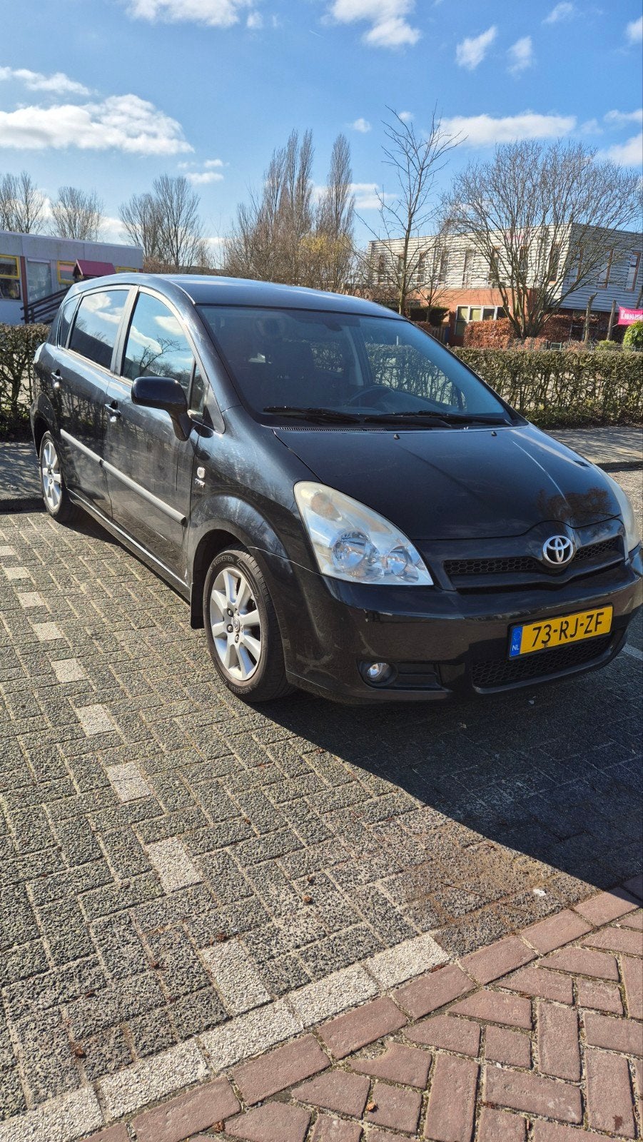 Toyota Corolla Verso 1.8 Vvt-i 5P 2005 Zwart, Auto's, 1330 kg, 4 cilinders, 129 pk, Zwart