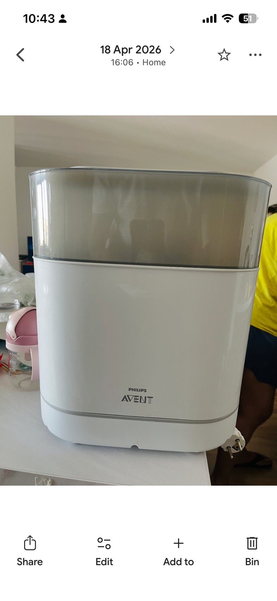 Philips Avent Sterilisator - Snel en Efficiënt, Ophalen, Gebruikt
