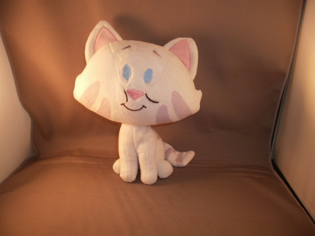 buurtpoes kat van woezel en pip  22 cm velours of rammelaar, Overige karakters, Nieuw, Middelgroot (20 tot 80 cm), Tiamo