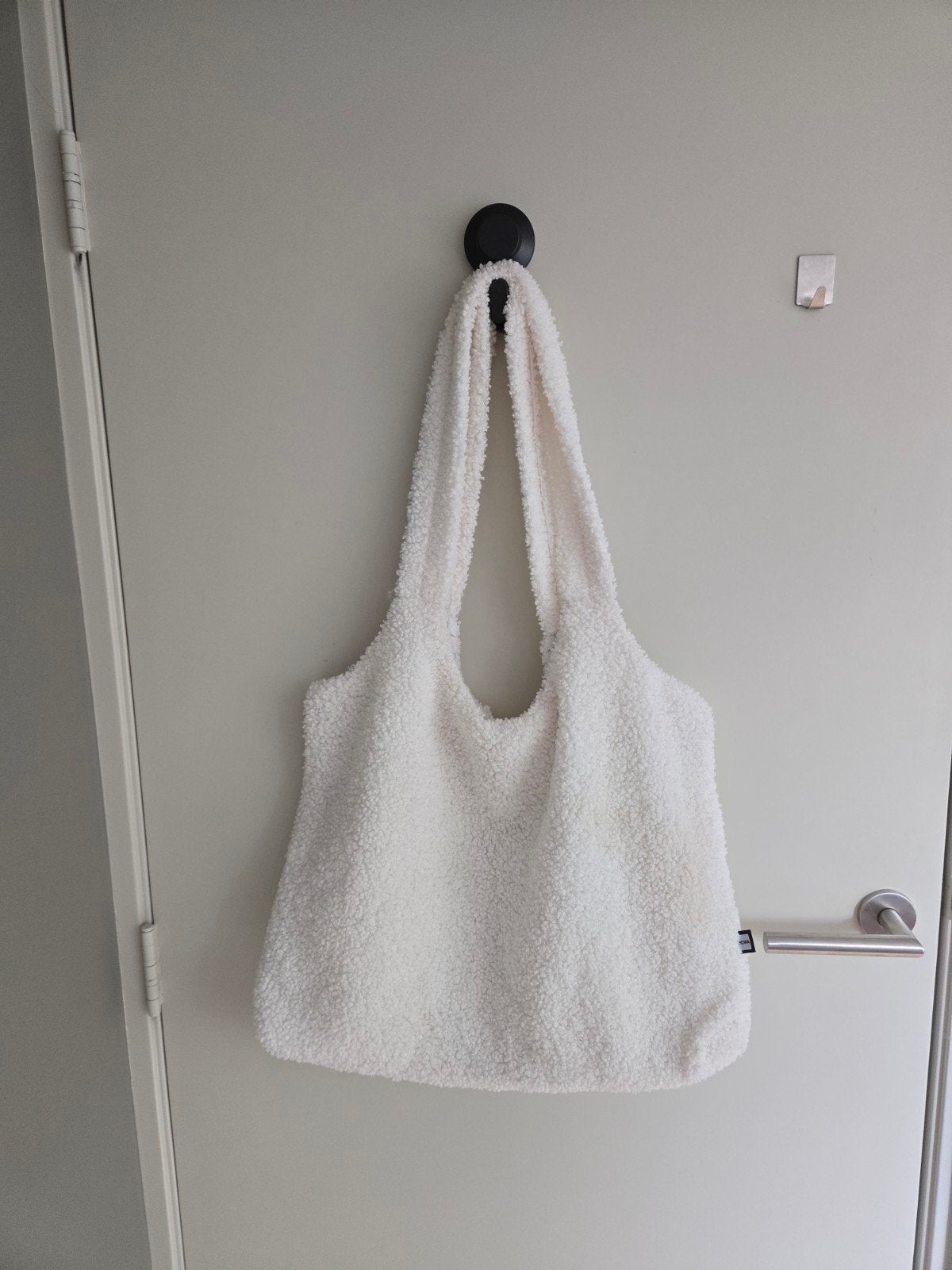 Witte teddy shopper tas van HEMA, Ophalen of Verzenden, Zo goed als nieuw, Wit, Shopper