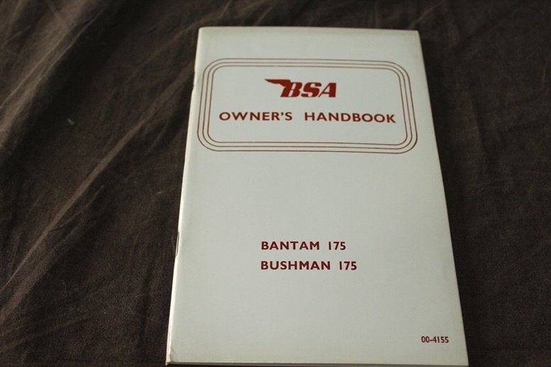 BSA Bantam Bushman 175 cc 1969 motorcycle handbook, Ophalen of Verzenden, Overige merken