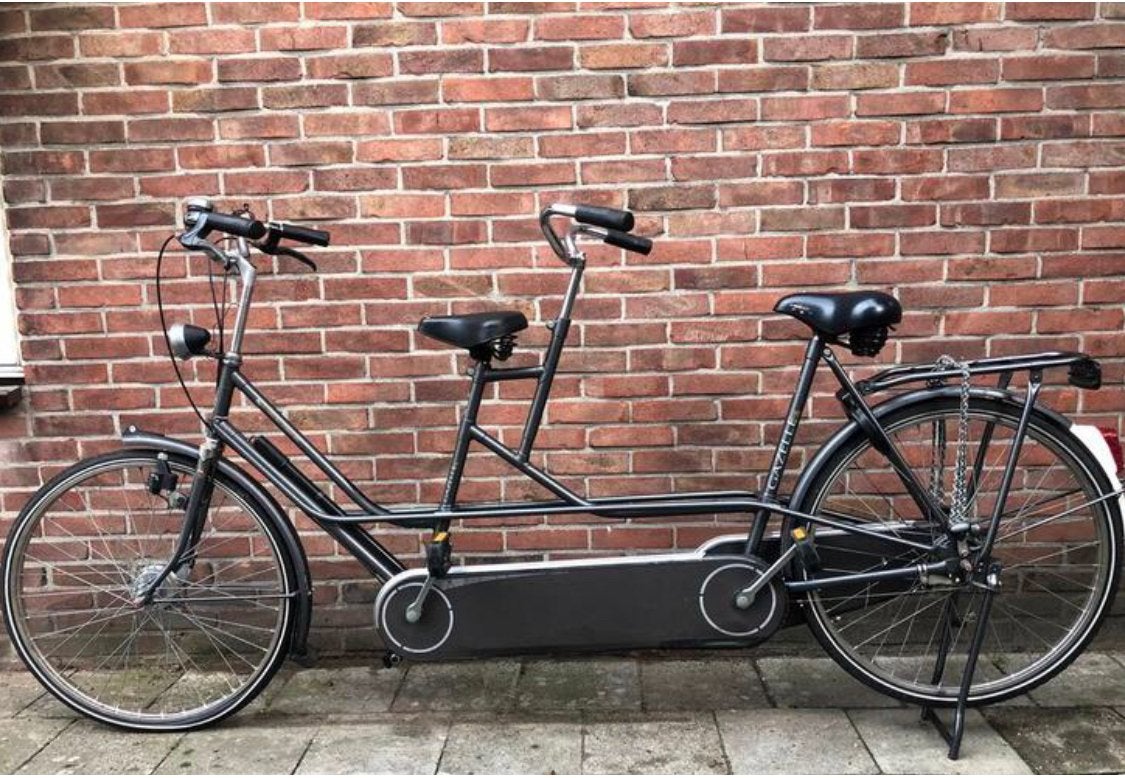 Gazelle tandem, Fietsen en Brommers, Fietsen | Tandems, 55 cm of meer, Ophalen, Gebruikt, Minder dan 10 versnellingen