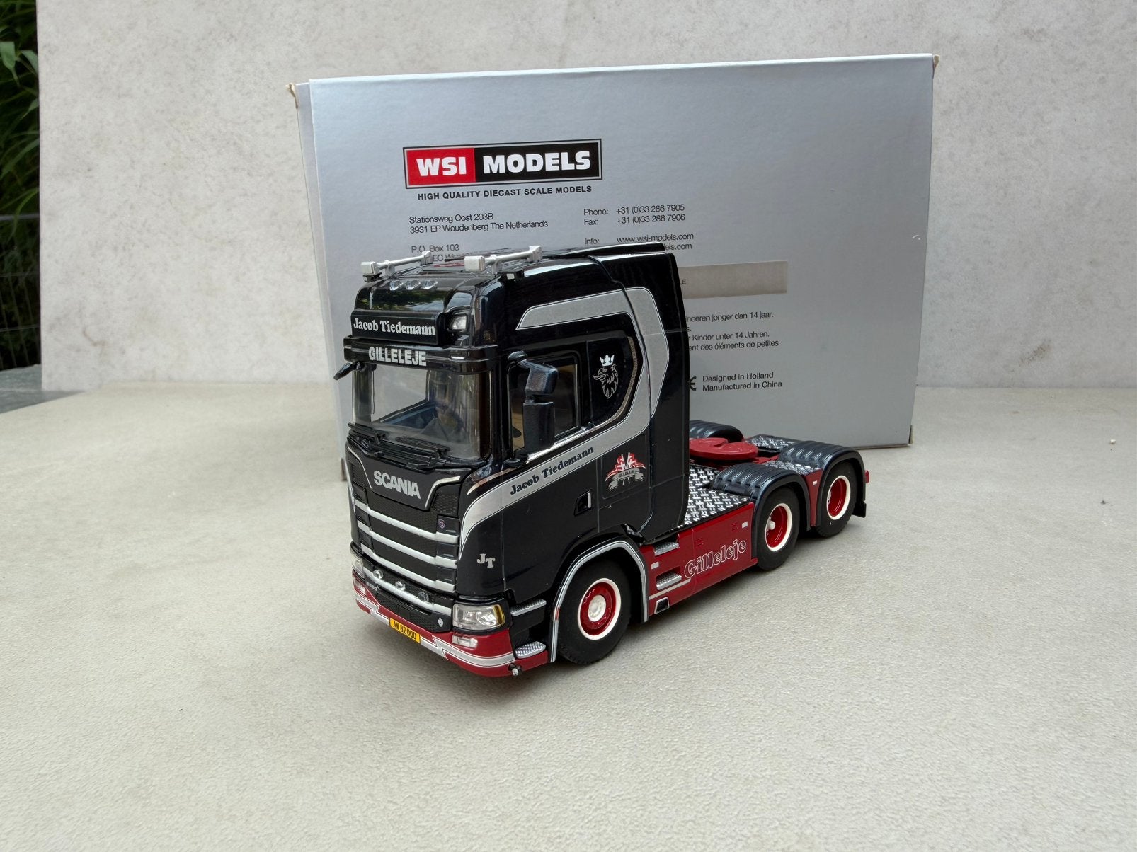 1/50 Wsi Scania truck Tielemans. VS-1, Ophalen of Verzenden, Zo goed als nieuw, Bus of Vrachtwagen, Wsi