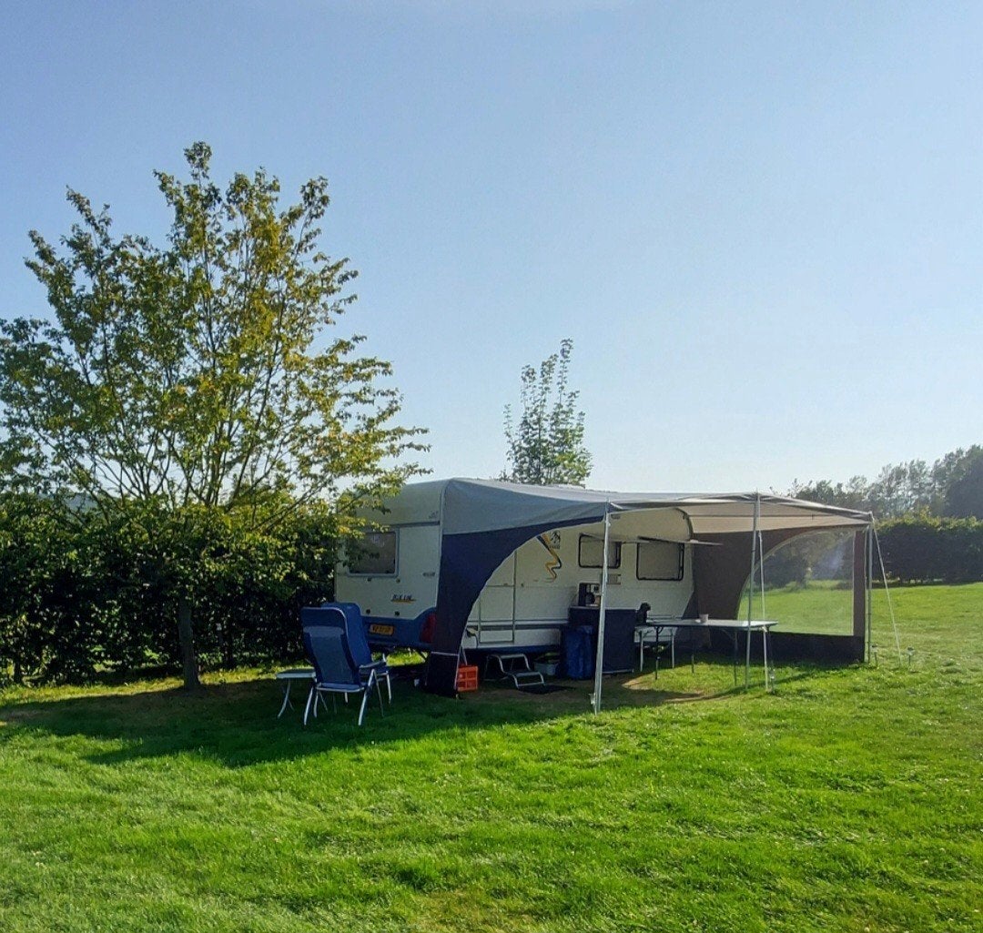 Luifel met stokken en zijwanden, Caravans en Kamperen, Ophalen, Zo goed als nieuw