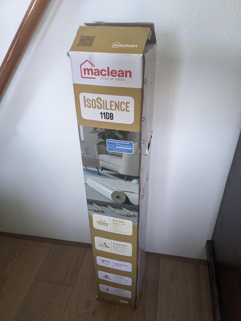 MacLean IsoSilence 11dB ondervloer - bijna volledige rol, Ophalen, Zo goed als nieuw, Laminaat, Modern
