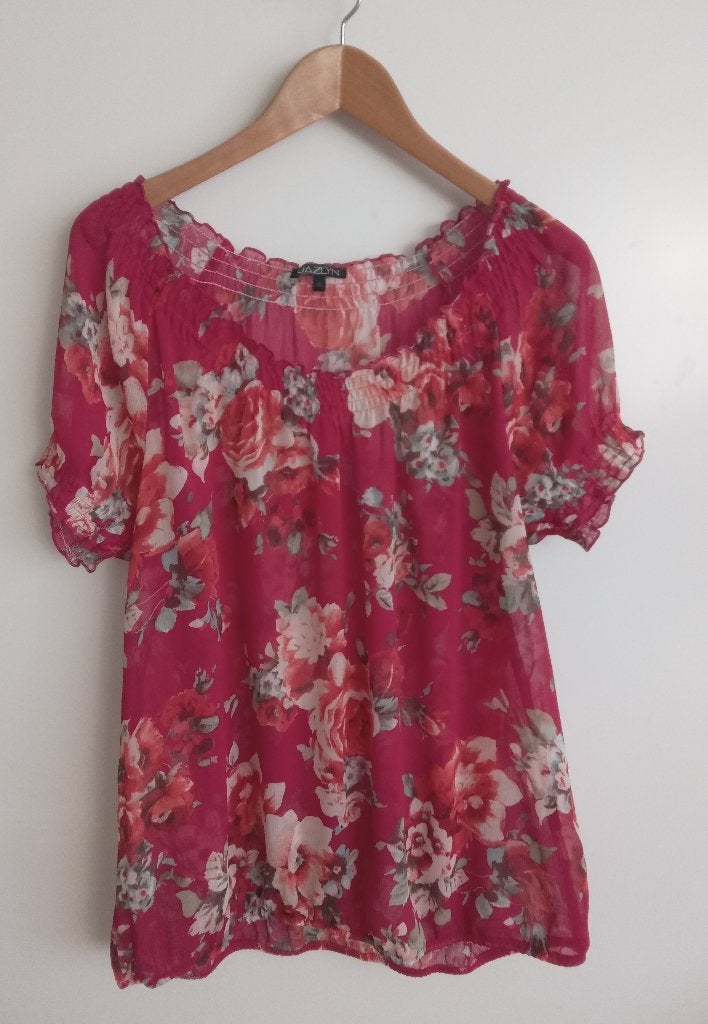 Jazlyn voile bloemen blouse, maat XL, Kleding | Dames, Oosterveldweg 15, 7274 DZ, Jazlyn, Verzenden, Maat 46/48 (XL) of groter
