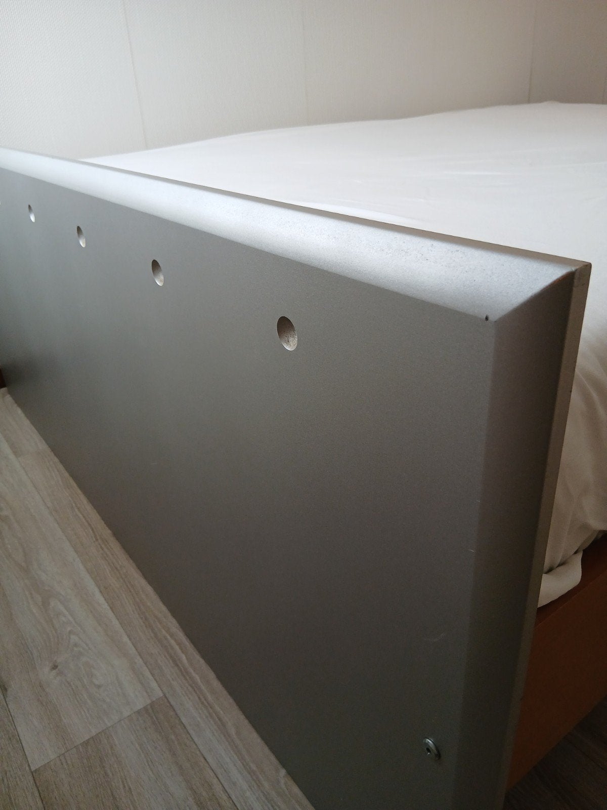 Tweepersoonsbed met lattenbodems en nachtkastjes, Huis en Inrichting, Ophalen, Gebruikt, Tweepersoons, 140 cm