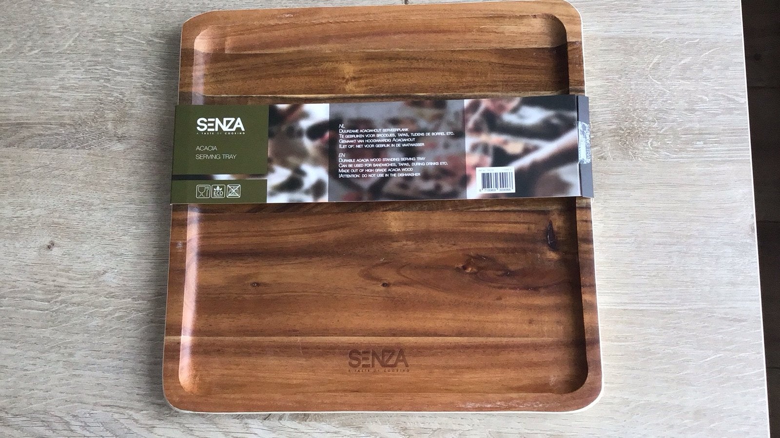 Senza Acacia Houten Serveerplank / Snijplank, Hout, Snij-/serveerplank, Nieuw, Ophalen of Verzenden