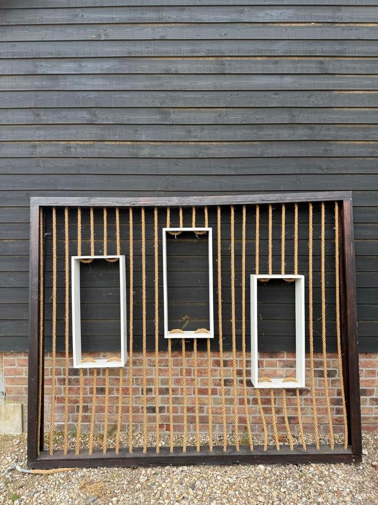 Room divider  met dik touw en kozijnen, Ophalen, Gebruikt