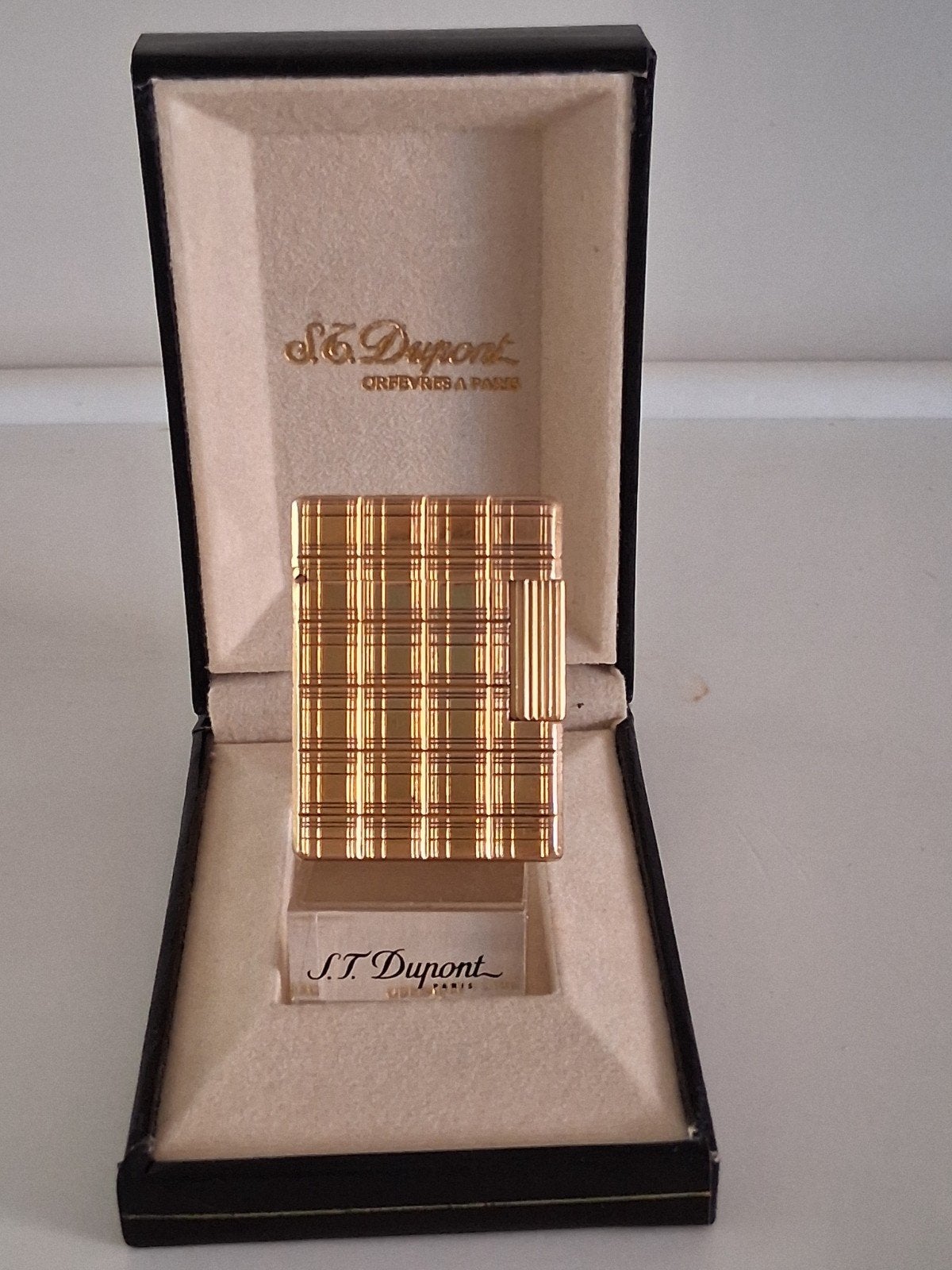 Dupont Aansteker HERMES L1 20u . Zeldzame., Verzamelen, Rookartikelen, Aanstekers en Luciferdoosjes, Ophalen of Verzenden, Gebruikt