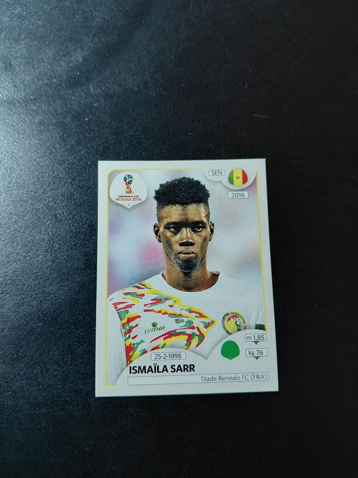 Ismaila sarr ROOKIE (senegal/crystal palace) panini wk 2018, Verzenden, Nieuw, Buitenlandse clubs, Poster, Plaatje of Sticker