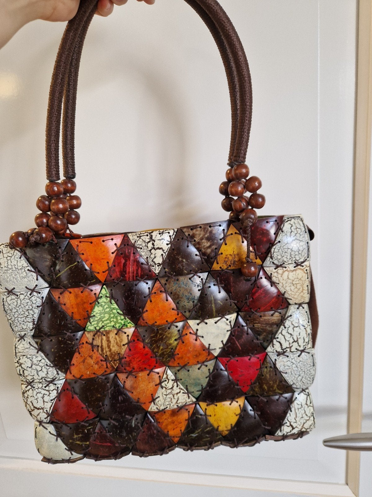 Vintage Mexicaanse tas - Uniek en kleurrijk design, Ophalen of Verzenden, Handtas