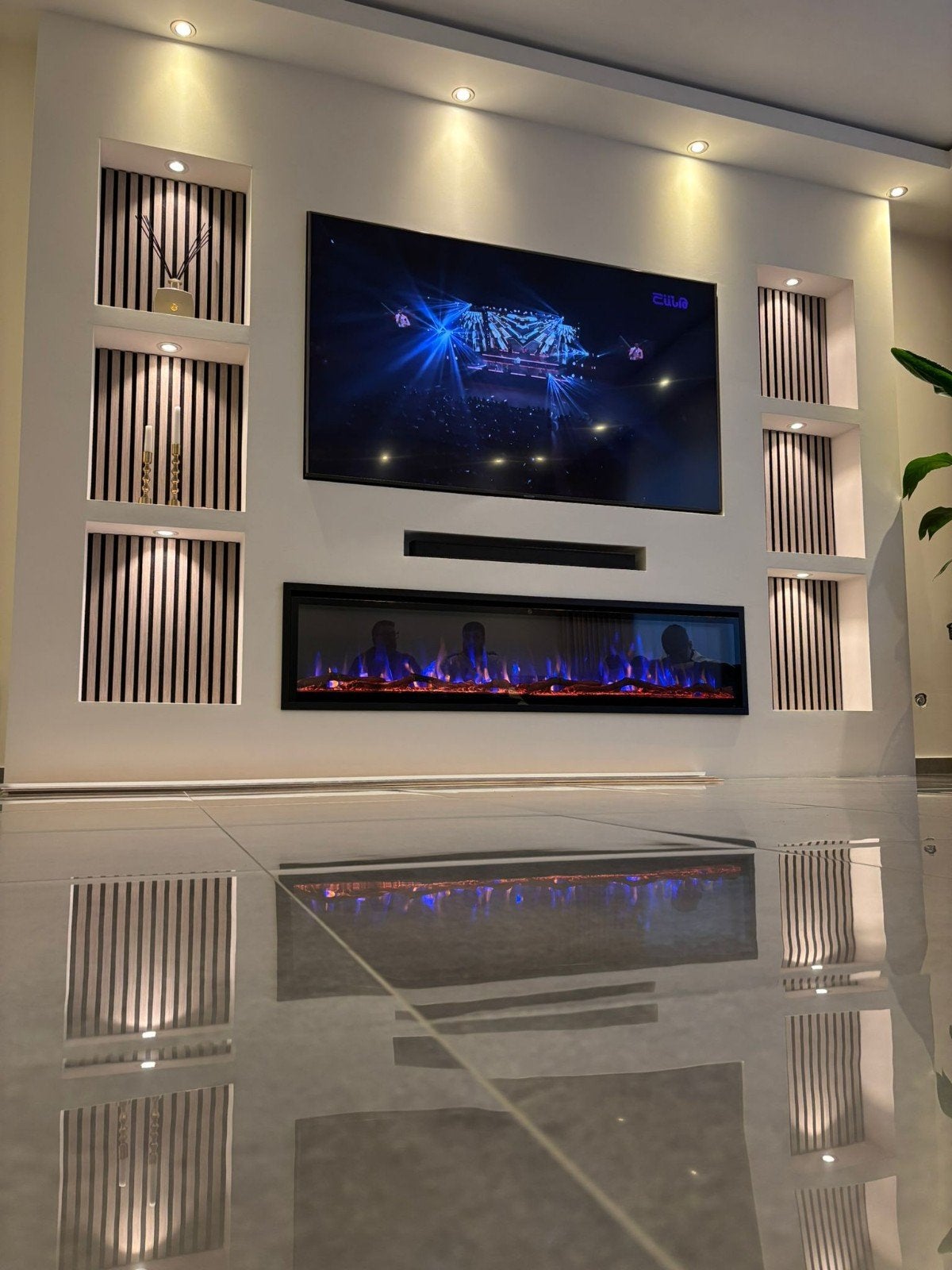 Cinewall, koof , sfeerhaard, dicoratie.Whatsapp +31687823495, Huis en Inrichting, Nieuw, Ophalen of Verzenden, 150 tot 200 cm