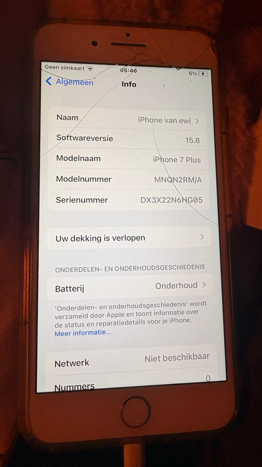 iPhone 7 Plus 32 GB Zilver met doos en hoesje, Gebruikt, 32 GB, Ophalen of Verzenden, Zonder simlock