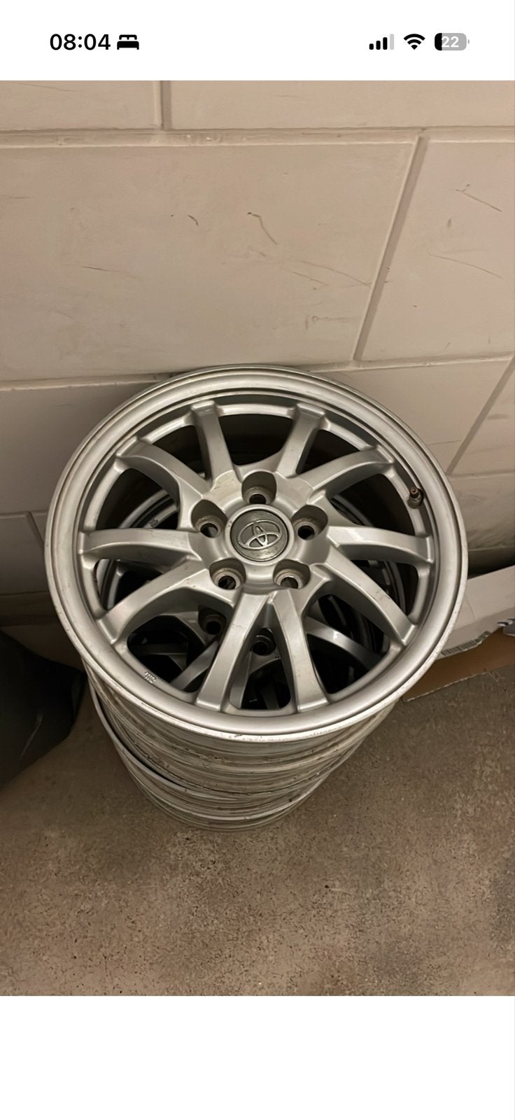 Set van 4 Toyota velgen - 15 inch, Auto-onderdelen, Banden en Velgen, Gebruikt, 15 inch, Velg(en), Ophalen of Verzenden