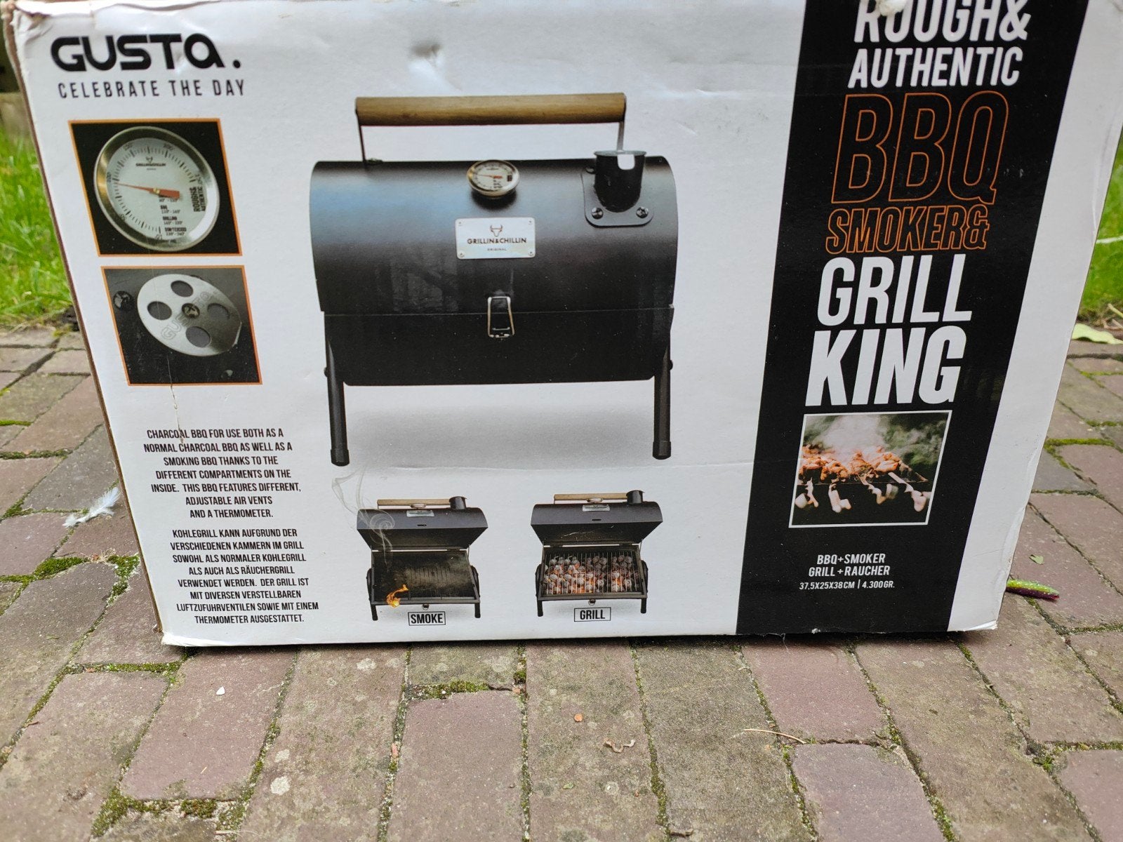 Gusta BBQ Smoker & Grill King - Nieuw in doos, Ophalen of Verzenden, Nieuw, Gusta