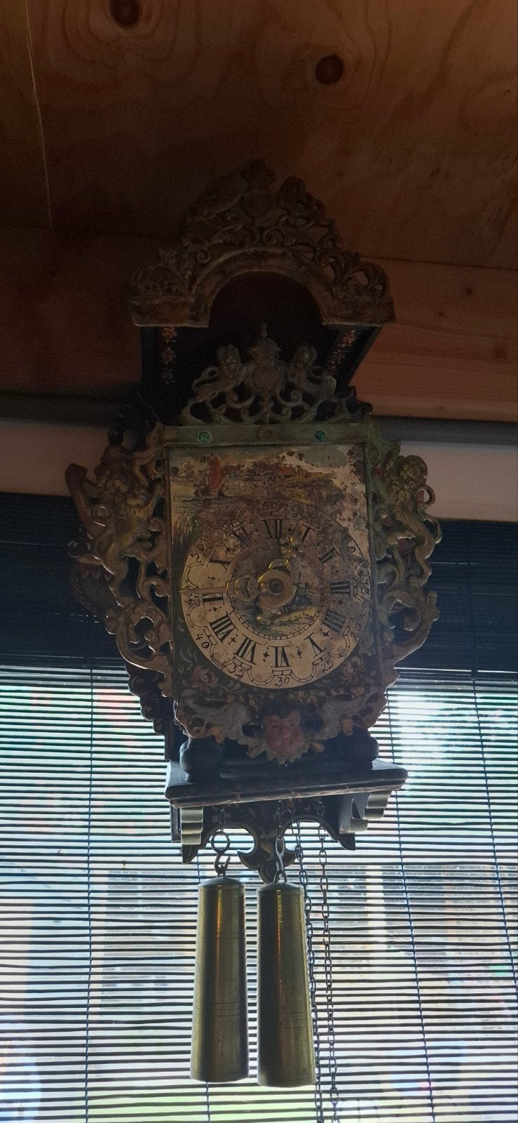 Oude stoeltjesklok - Leuke opknapper, Ophalen