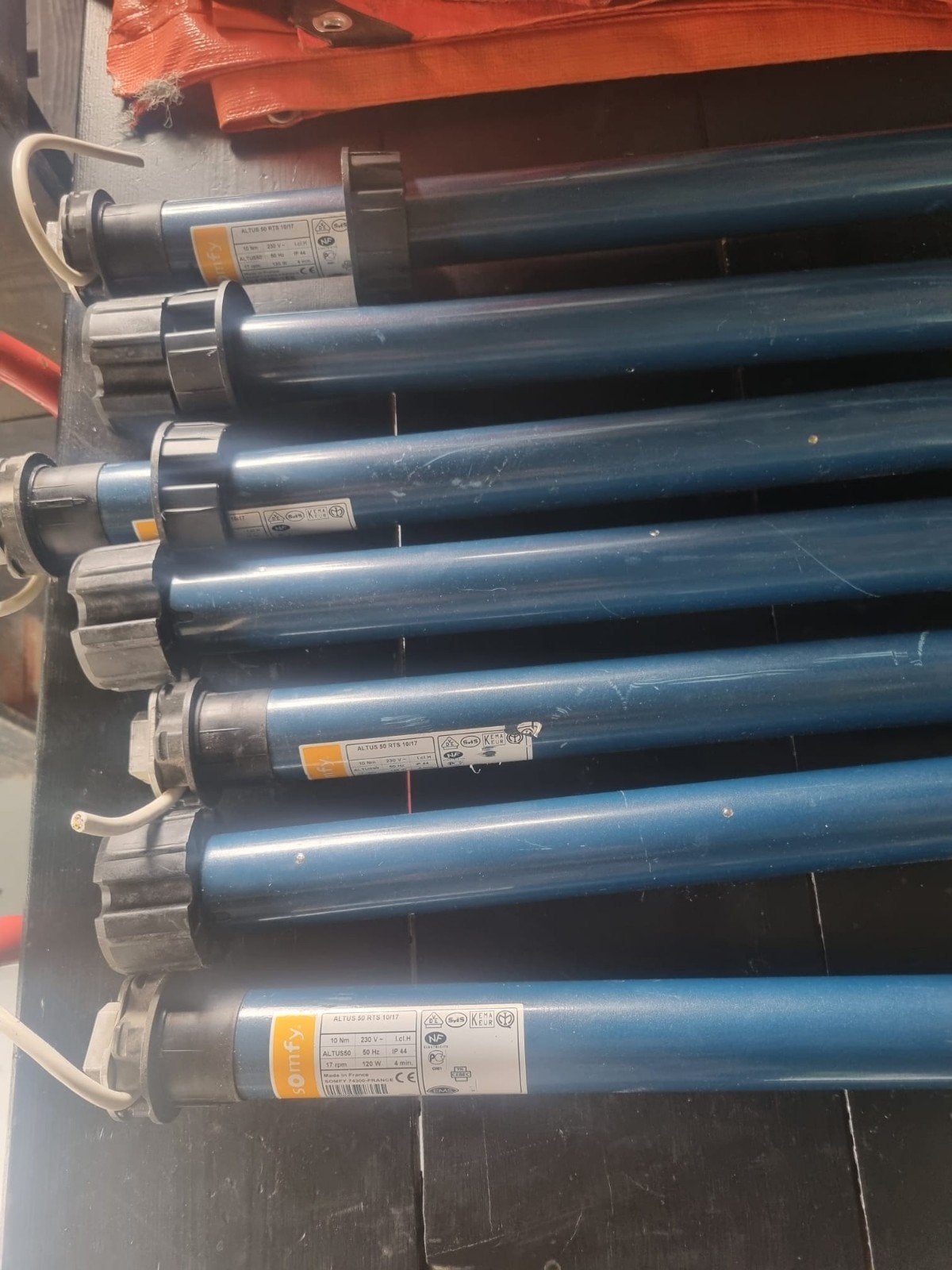 zonwering motoren, Doe-het-zelf en Verbouw, Rolluiken, Ophalen, Gebruikt, Overige kleuren, Minder dan 100 cm