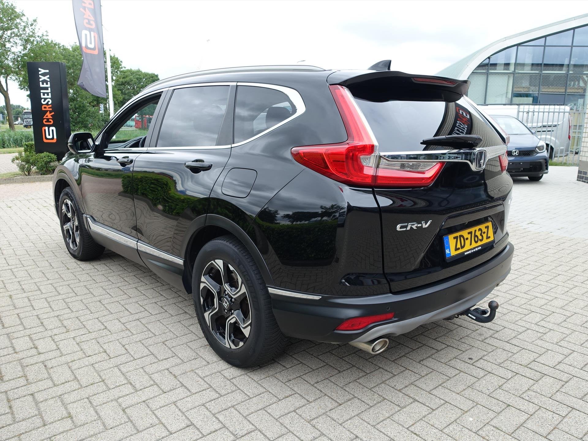 HONDA CR-V 1.5 VTEC TURBO 193pk AWD CVT Lifestyle 7 Zitplaat, Auto's, Honda, 7 stoelen, Zwart, Leder, Bedrijf