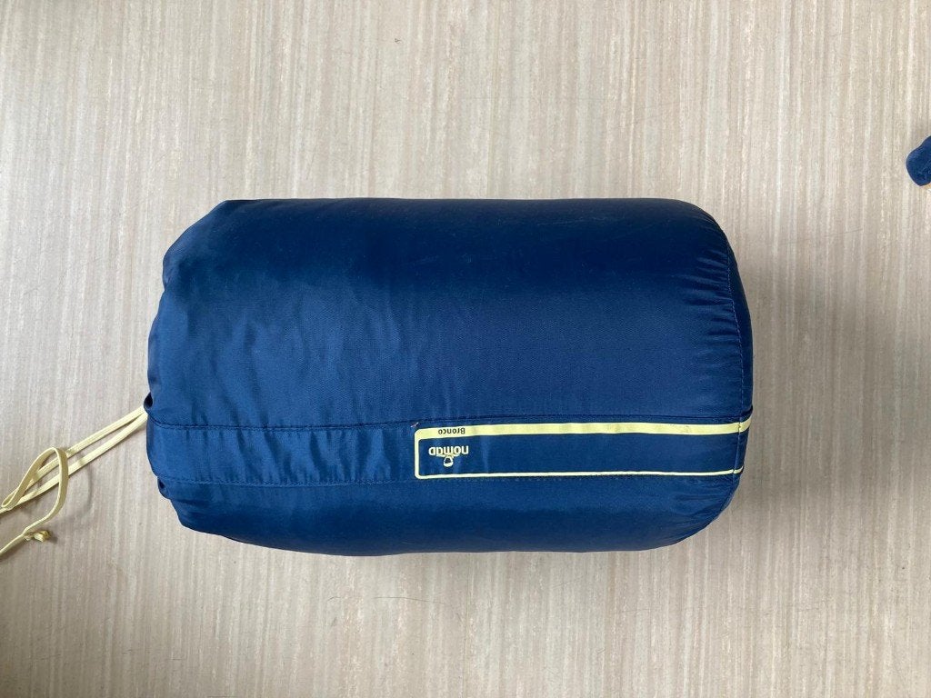 Nomad slaapzak - Bronco navy blue, Caravans en Kamperen, Slaapzakken, Ophalen of Verzenden, Zo goed als nieuw
