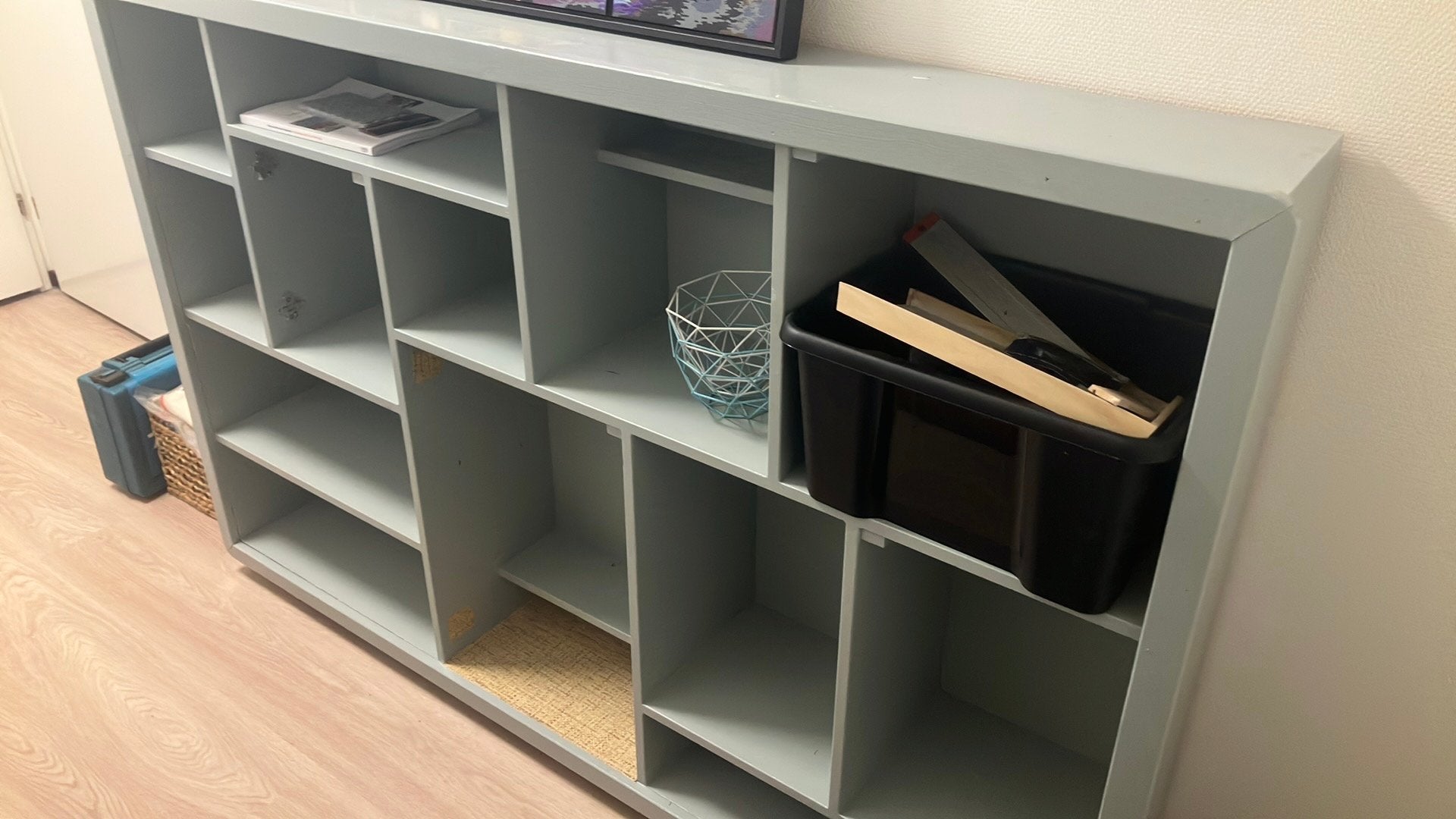 Wandkast vakkenkast, Huis en Inrichting, Kasten | Wandmeubels, Ophalen, Met plank(en), 100 tot 150 cm, 150 tot 200 cm