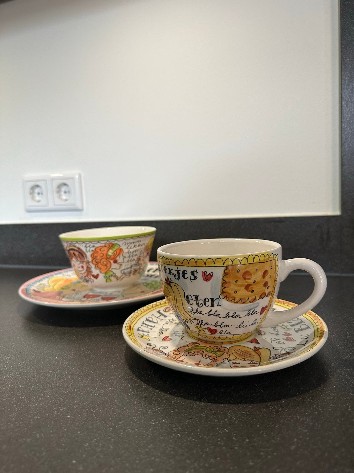 Blond Amsterdam 'Lekker Bijkletsen' set (NIEUW), Huis en Inrichting, Keuken | Servies, Ophalen, Nieuw, Aardewerk, Blond Amsterdam