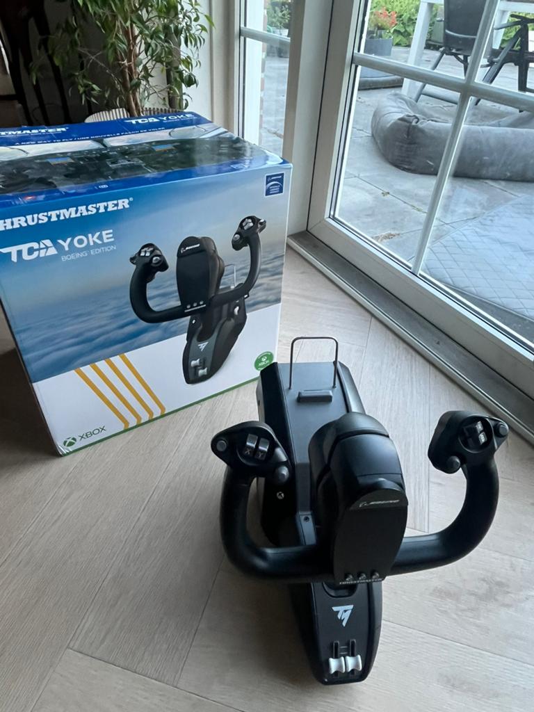 Boeing TCA Thustmaster yoke, Spelcomputers en Games, Spelcomputers | Overige, Zo goed als nieuw, Ophalen
